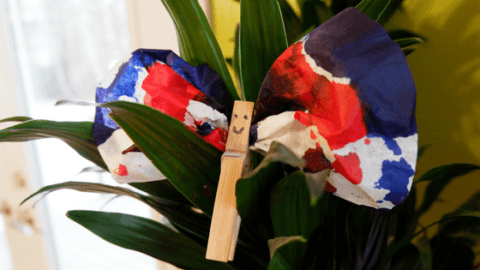 coffee filter butterfly craft