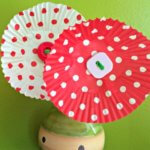 cupcake liner flower craft
