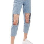 mom jeans plastic knees