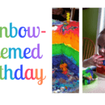 rainbow birthday party diy theme ideas cake