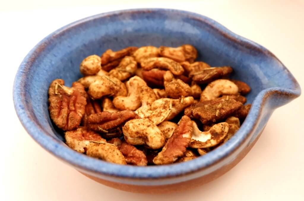 curried christmas nuts recipe spiced healthy snack