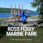 ross ferry marine park playground 15 minutes from newfoundland ferry cape breton nova scotia