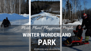 riverview skating sliding hill winter wonderland playground park moncton PICKLE PLANET