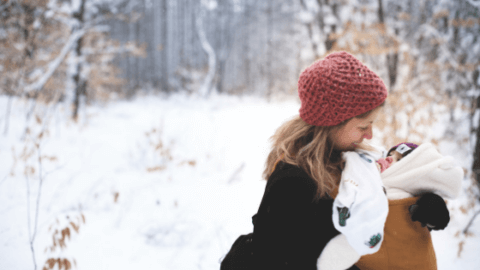 winter maternity leave survival mom tips