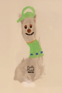 paw patrol footprint art craft painting pickle planet rocky