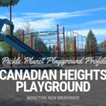 canadian heights playground park moncton north end pickle planet shade swings double slide