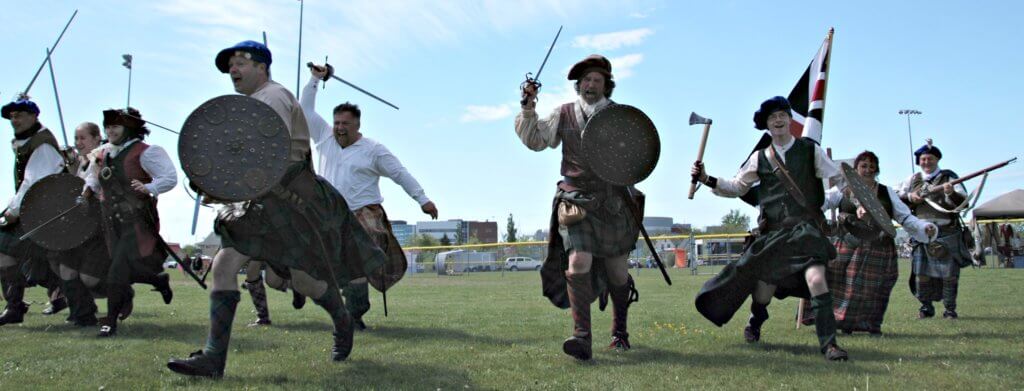 moncton highland games gallus gael sword fight historical reenactors jacobite rebellion
