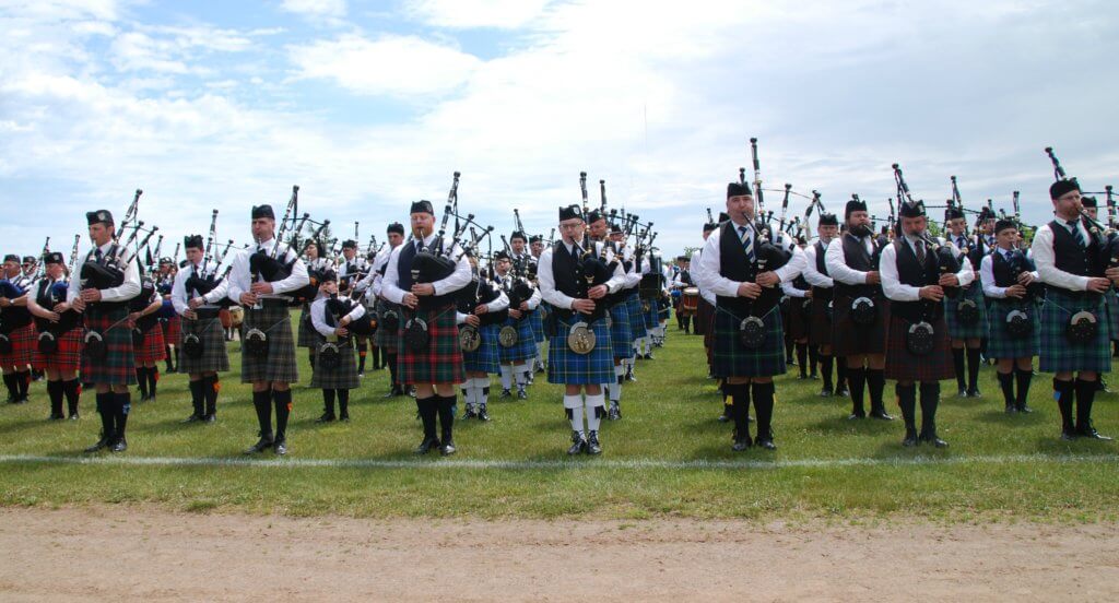 moncton highland games massed bands opening