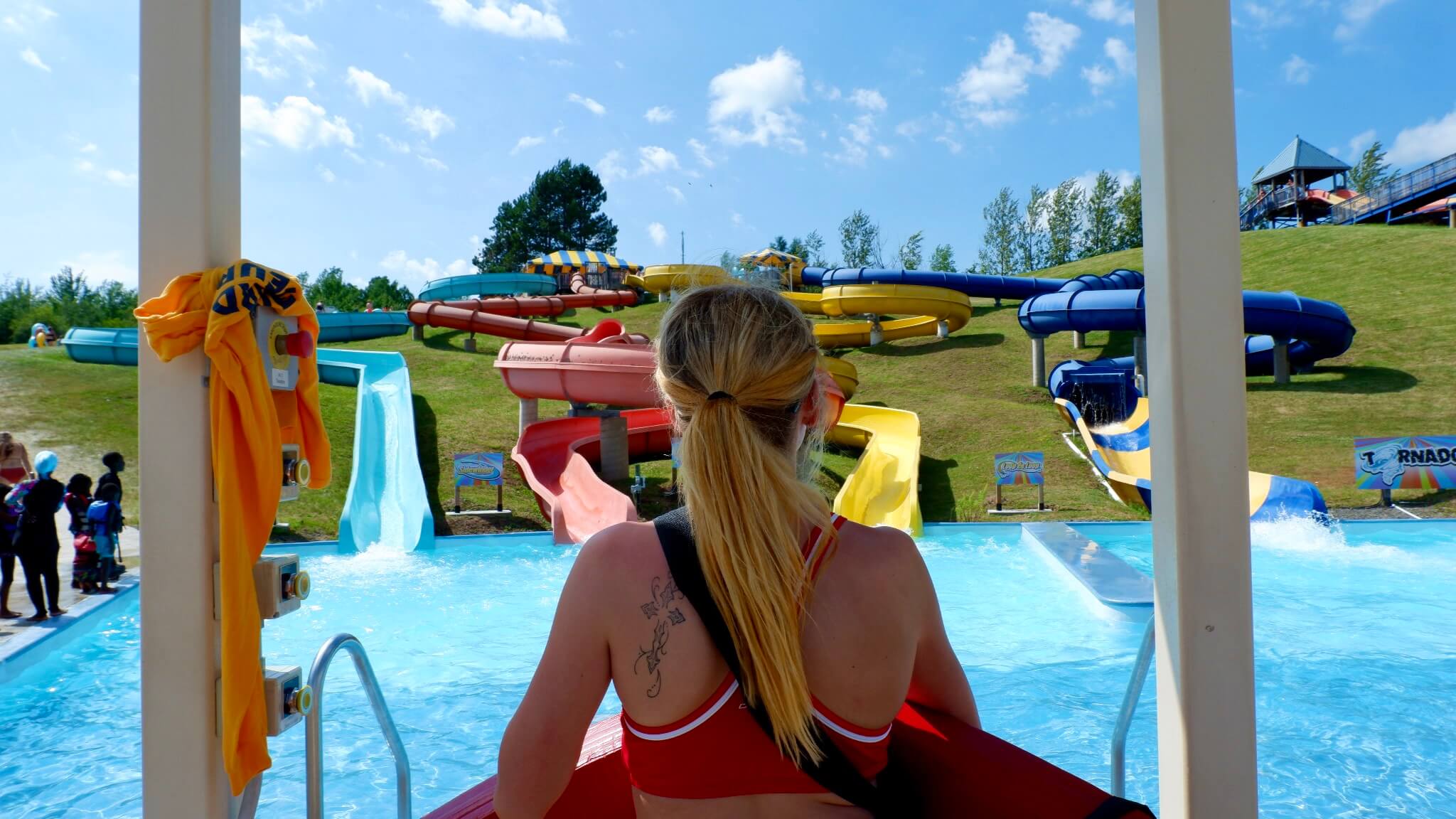 lifeguard at Magic Mountain Moncton tips family vacation Pickle Planet